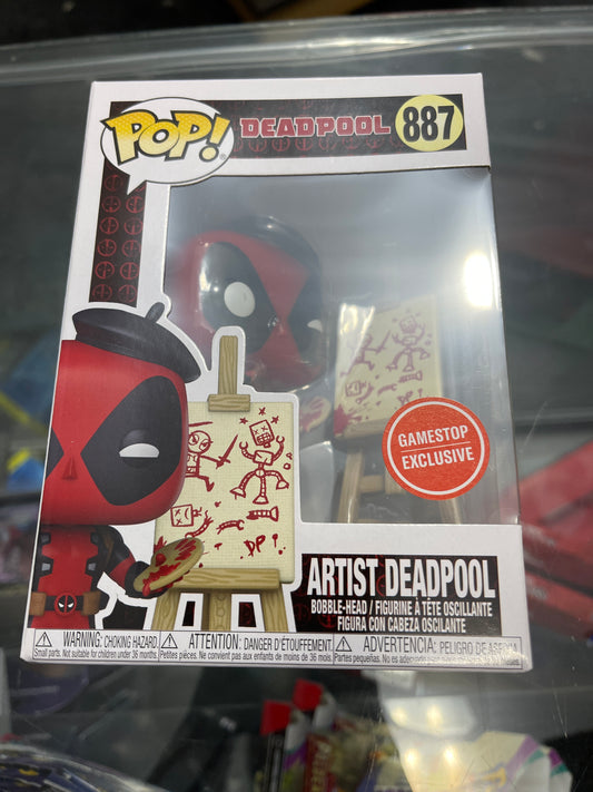 Artist Deadpool- Funko Pop! #887 (GameStop Exclusive)