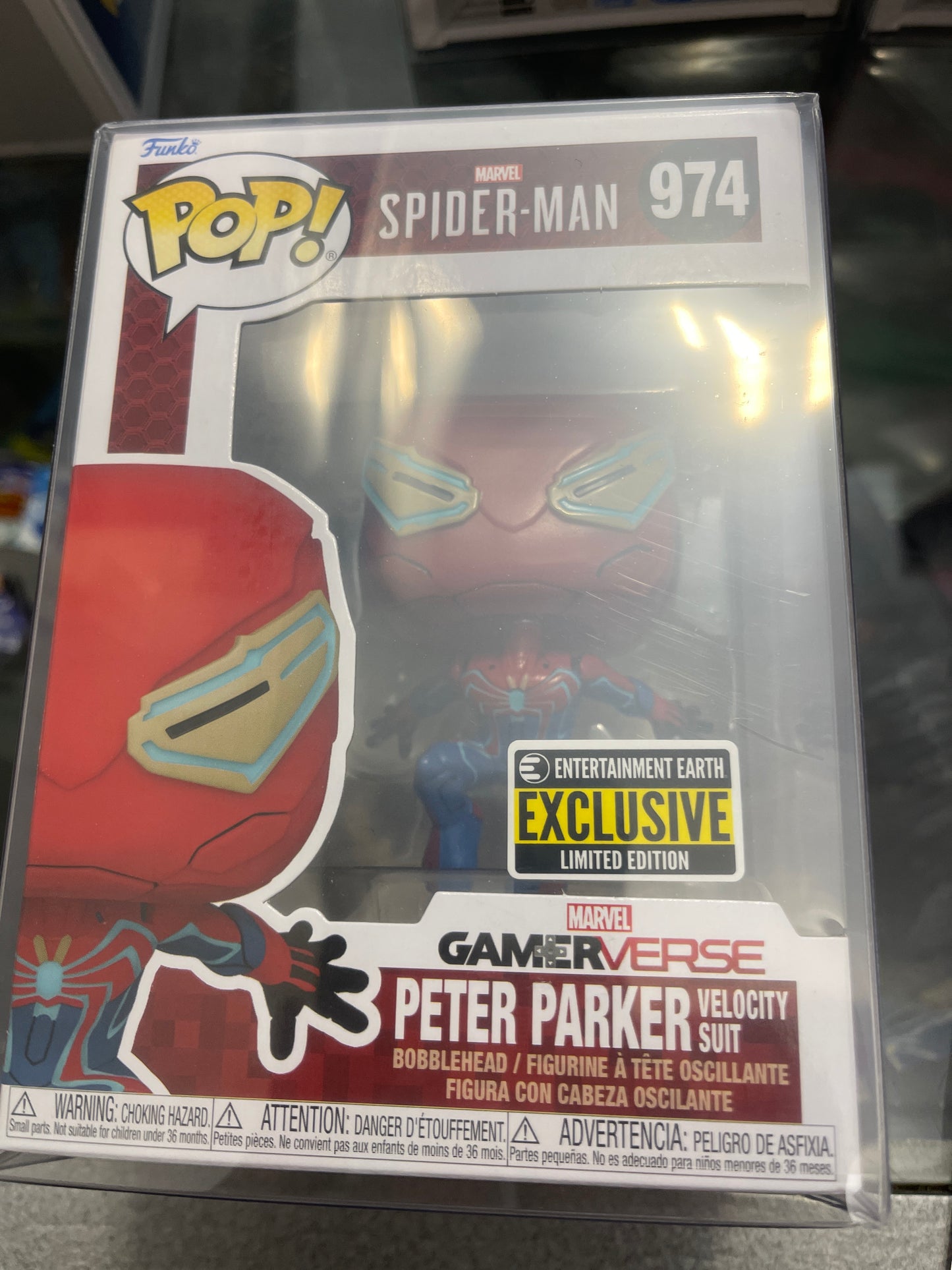 Peter Parker (Velocity Suit)(Spider-man)- Funko Pop! #974 (EE Exclusive)