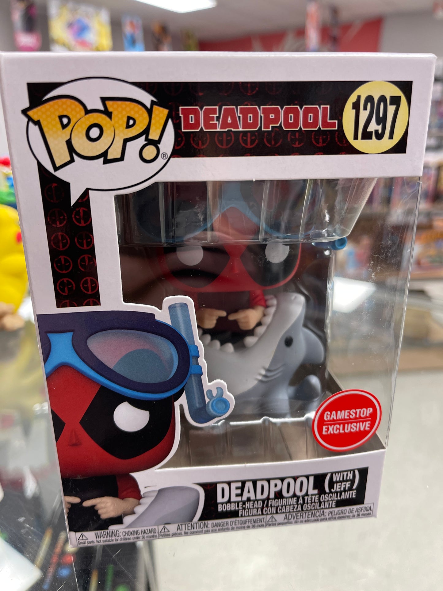 Deadpool (with Jeff)- Funko Pop! #1297 (GameStop Exclusive)(Shelf Wear)