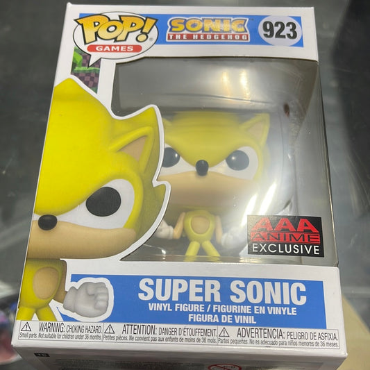 Super Sonic (Sonic the Hedgehog)- Funko Pop! #923 (AAA Anime)