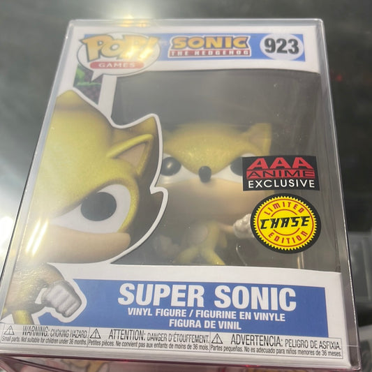 Super Sonic (Sonic the Hedgehog)- Funko Pop! #923 (AAA Anime Chase)