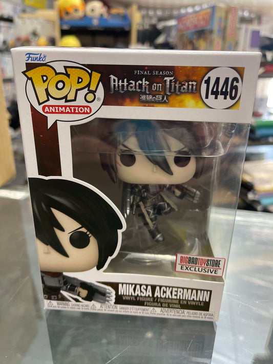 Mikasa Ackermann (Attack on Titan)- Funko Pop! #1446 (BigBadToyStore Exclusive)