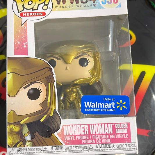 Wonder Woman (Golden Armor)-Funko Pop! #330 (Walmart Exclusive)