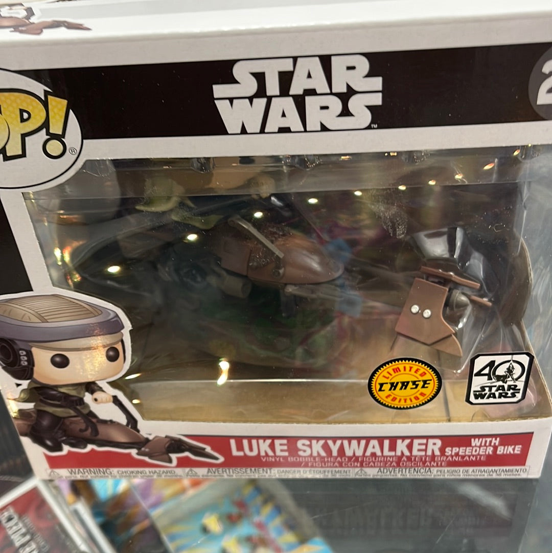 Luke Skywalker w/ Speeder Bike -Pop! #229