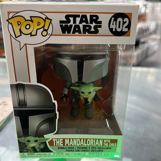 Mandalorian w/Child (Star Wars)-Funko Pop! #402 (Box Damage/Shelf Wear)